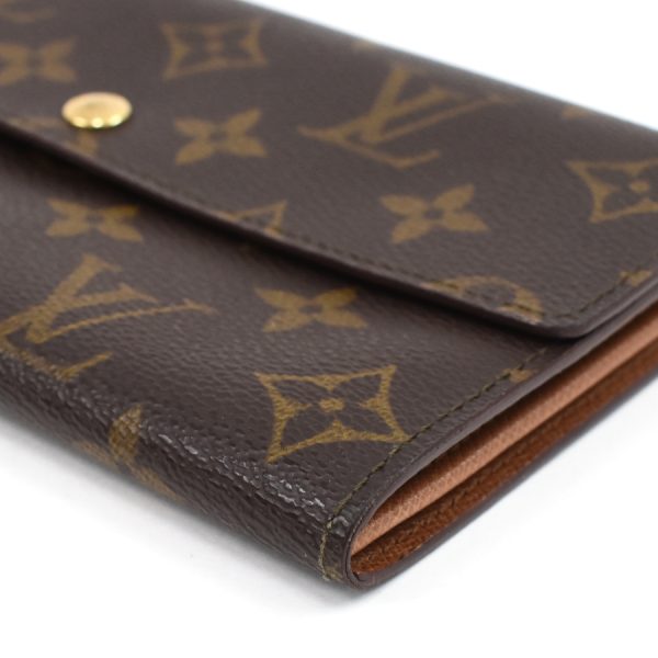 5000002884101447 5 Louis Vuitton Porte Monnaie Credit Wallet Monogram Brown