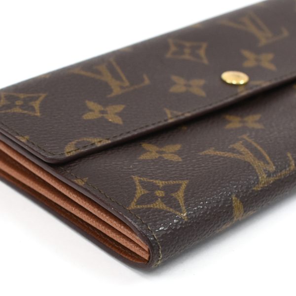 5000002884101447 6 Louis Vuitton Porte Monnaie Credit Wallet Monogram Brown