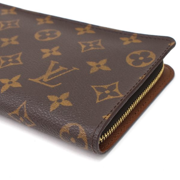 5000002884101452 5 Louis Vuitton Porte Monnaie Zip Wallet Round Zipper Monogram Brown