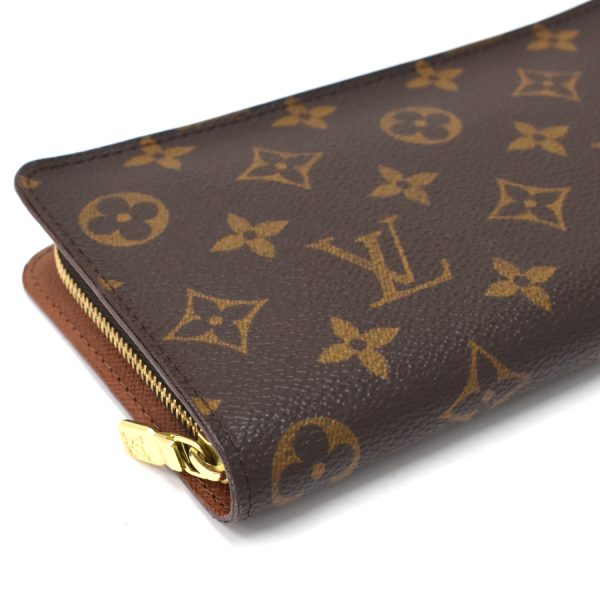 5000002884101452 6 Louis Vuitton Porte Monnaie Zip Wallet Round Zipper Monogram Brown