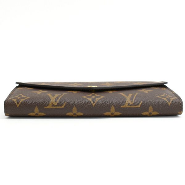 5000002884101458 4 Louis Vuitton Portefeuille Sarah Wallet Monogram Canvas Brown