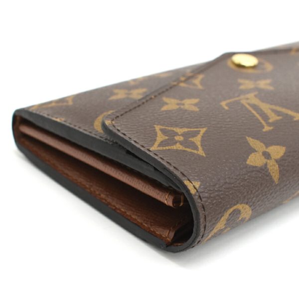 5000002884101458 5 Louis Vuitton Portefeuille Sarah Wallet Monogram Canvas Brown