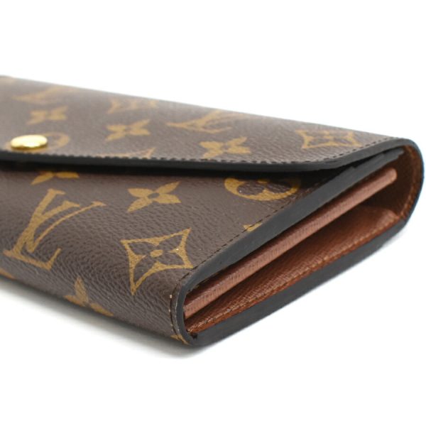 5000002884101458 6 Louis Vuitton Portefeuille Sarah Wallet Monogram Canvas Brown