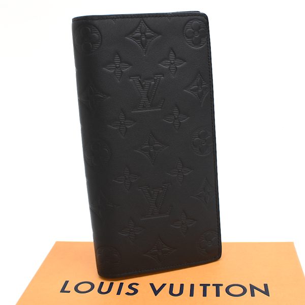 5000002884101466 1 Louis Vuitton Portefeuille Brazza Wallet Monogram Shadow Leather Black