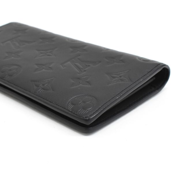 5000002884101466 5 Louis Vuitton Portefeuille Brazza Wallet Monogram Shadow Leather Black