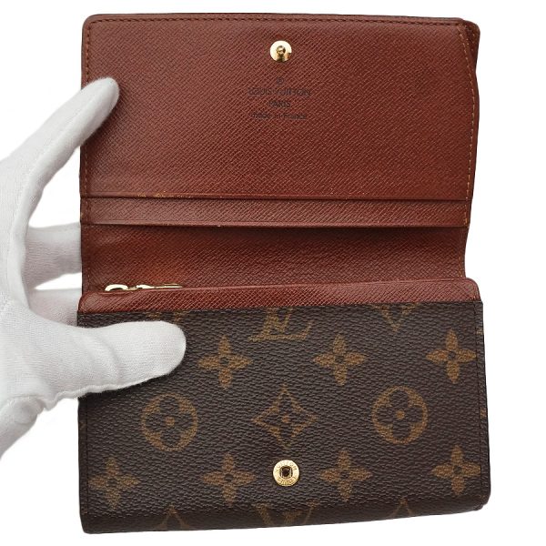 5000002884400720 6 Louis Vuitton Zipper Wallet Portomone Vietresor Canvas Brown