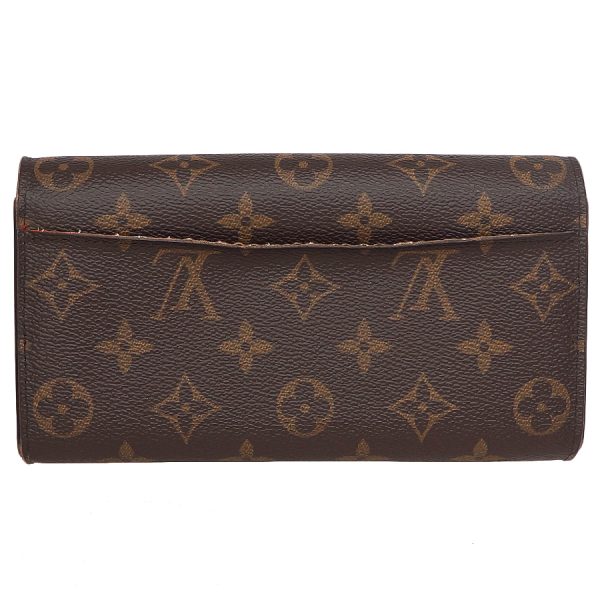 5000002884400726 2 Louis Vuitton Portefeuille Sarah Wallet Monogram Canvas Brown