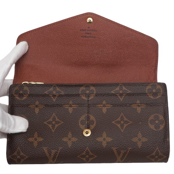 5000002884400726 6 Louis Vuitton Portefeuille Sarah Wallet Monogram Canvas Brown