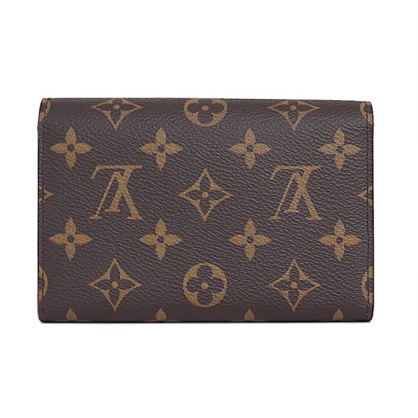 5000002884400740 3 Louis Vuitton Portefeuille Sara compact Wallet Monogram Brown