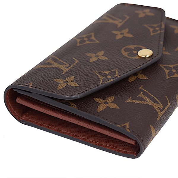 5000002884400740 5 Louis Vuitton Portefeuille Sara compact Wallet Monogram Brown