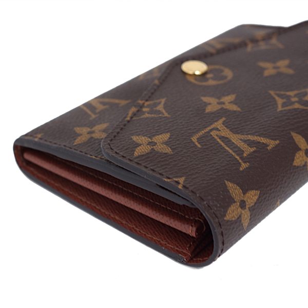 5000002884400740 6 Louis Vuitton Portefeuille Sara compact Wallet Monogram Brown