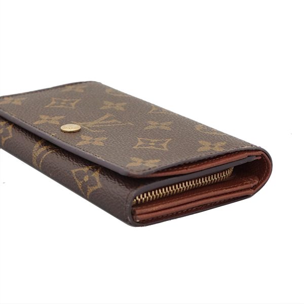 5000002884400742 6 Louis Vuitton Porte Monet Bier Tresor Wallet Monogram Brown