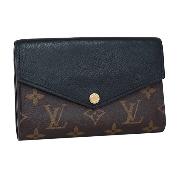 5000002884400744 1 Louis Vuitton Portefeuille Pallas Compact Wallet Noir Bifold Monogram