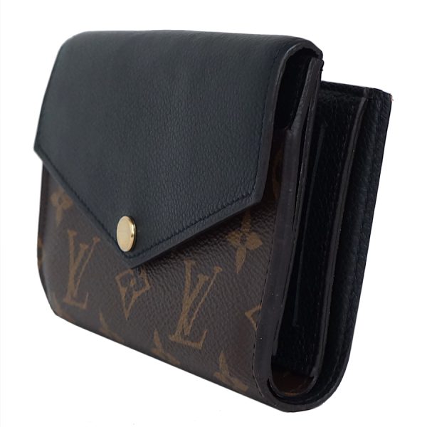 5000002884400744 2 Louis Vuitton Portefeuille Pallas Compact Wallet Noir Bifold Monogram