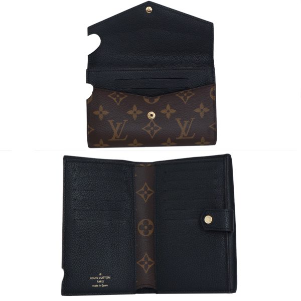 5000002884400744 7 Louis Vuitton Portefeuille Pallas Compact Wallet Noir Bifold Monogram