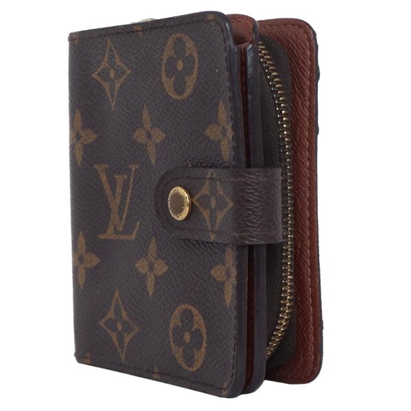 5000002884400747 2 Louis Vuitton Compact Zip Wallet Bifold Monogram Brown