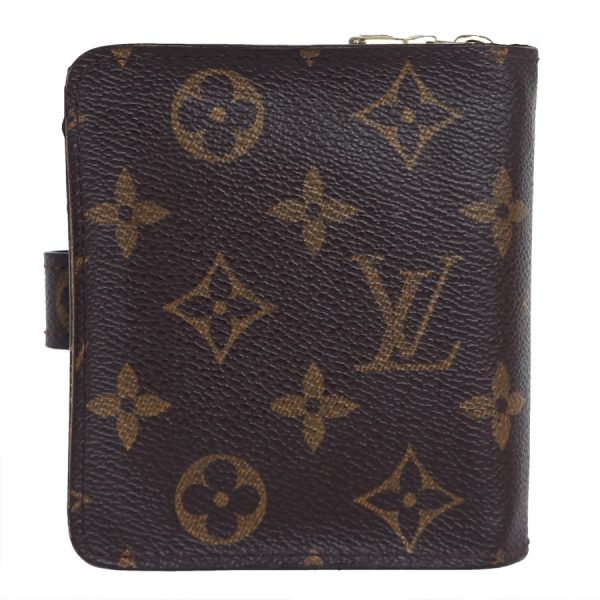 5000002884400747 3 Louis Vuitton Compact Zip Wallet Bifold Monogram Brown