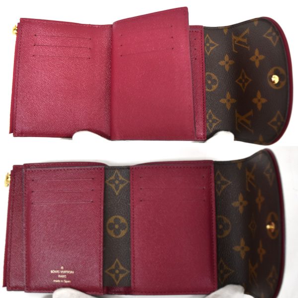 5000002884500716 7 Louis Vuitton Portefeuille Arianne Wallet Trifold Brown Fuchsia