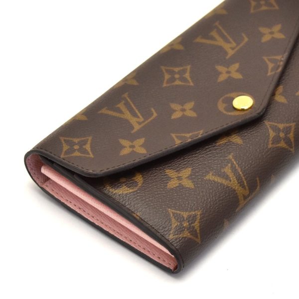 5000002889300742 5 Louis Vuitton Portefeuille Sarah Wallet Long Monogram Rose Ballerine