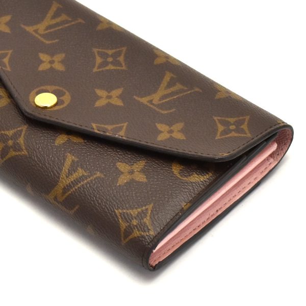 5000002889300742 6 Louis Vuitton Portefeuille Sarah Wallet Long Monogram Rose Ballerine