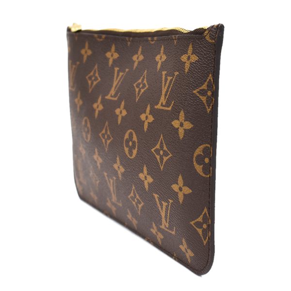 5000004884100958 2 Louis Vuitton Neverfull GM Pouch Accessory Monogram Brown Fuchsia