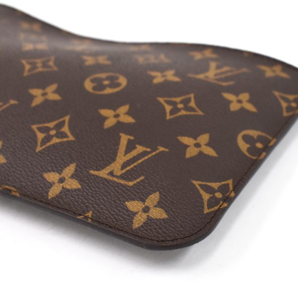 5000004884100958 5 Louis Vuitton Neverfull GM Pouch Accessory Monogram Brown Fuchsia