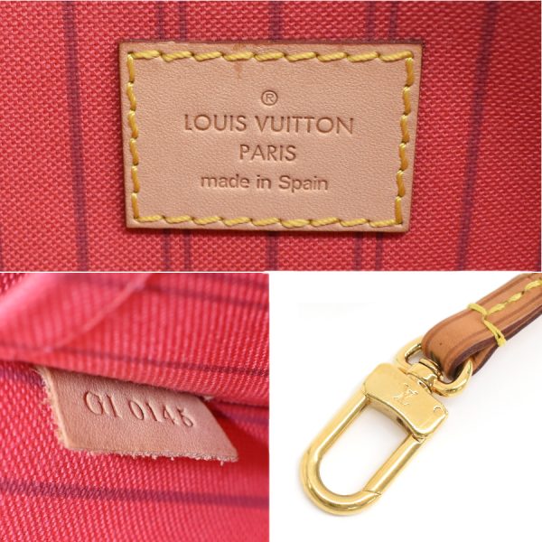 5000004884101012 9 Louis Vuitton Pouch for Neverfull Monogram Canvas Brown Cherry