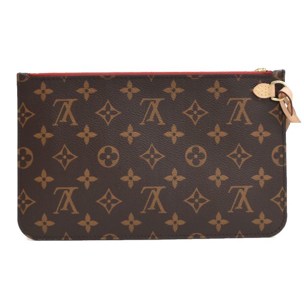 5000004884101020 3 Louis Vuitton Pouch for Neverfull Monogram Brown Red