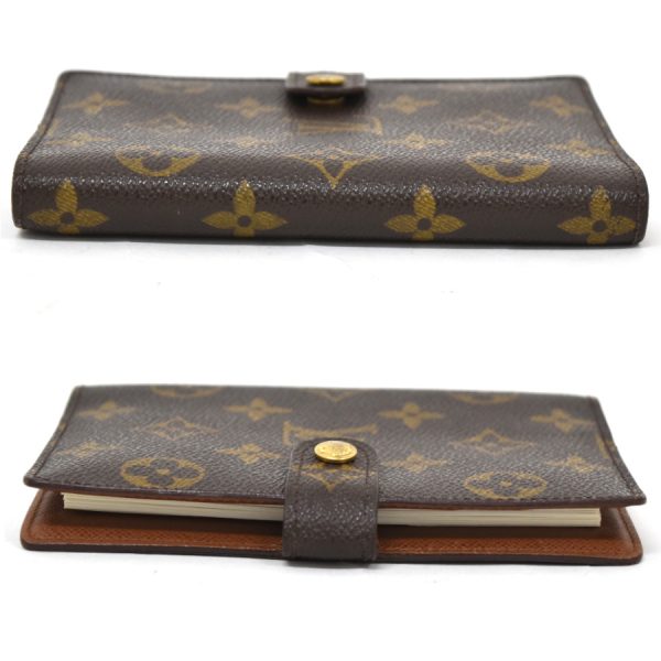 5000004884500347 4 Louis Vuitton Notebook Cover Agenda PM Monogram Canvas Leather Brown