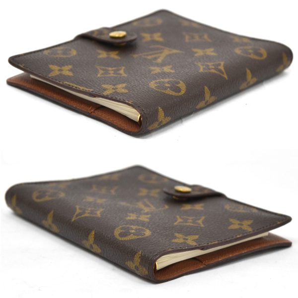 5000004884500347 5 Louis Vuitton Notebook Cover Agenda PM Monogram Canvas Leather Brown