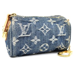 5000004884500348 1 Christian Dior Mini Oblique Jacquard Grained Calfskin Body Bag Navy