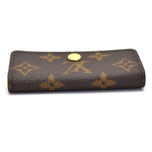 5000004889300356 5 Louis Vuitton Key Case Multicle 4 Monogram Canvas Leather Brown