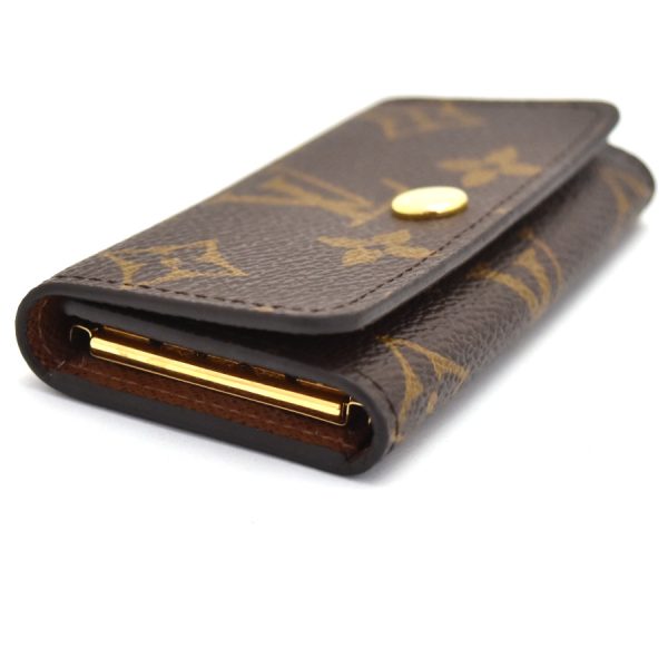 5000004889300356 6 Louis Vuitton Key Case Multicle 4 Monogram Canvas Leather Brown