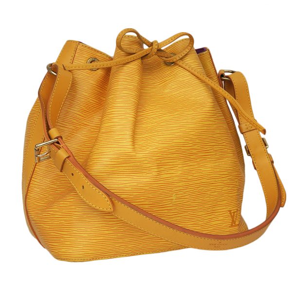 5000009884100955 1 Louis Vuitton Petit Noe Drawstring Epi Tassili Yellow M44109