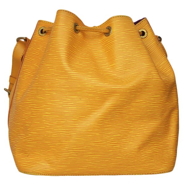 5000009884100955 2 Louis Vuitton Petit Noe Drawstring Epi Tassili Yellow M44109