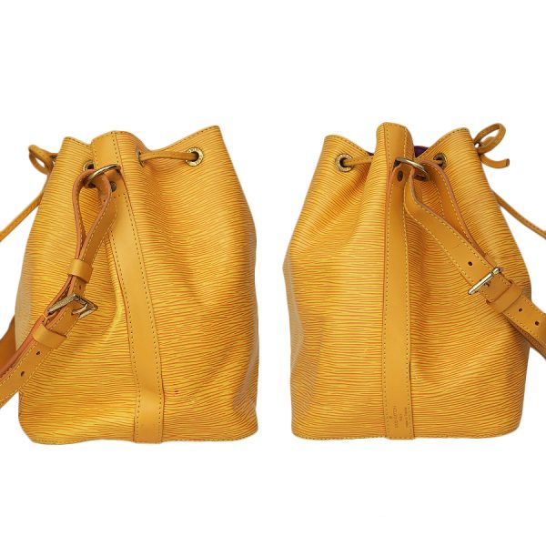 5000009884100955 3 Louis Vuitton Petit Noe Drawstring Epi Tassili Yellow M44109