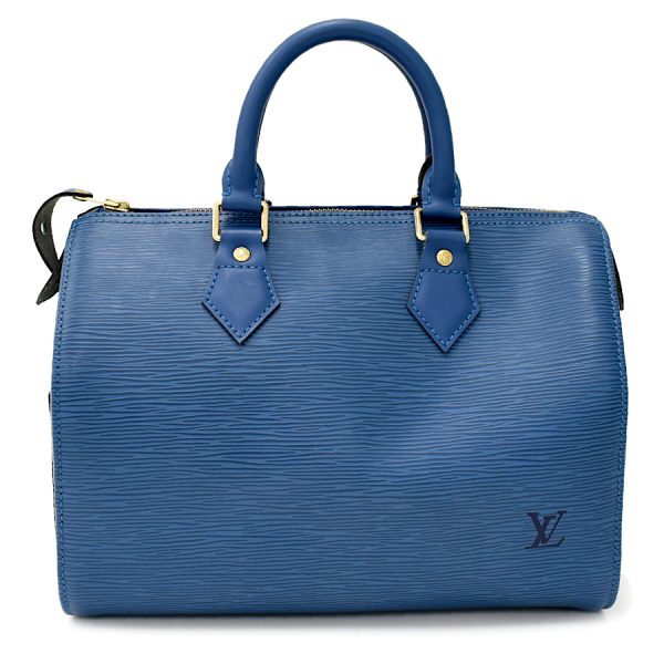 5000009884101295 3 Louis Vuitton Speedy 25 Handbag Epi Leather Toledo Blue