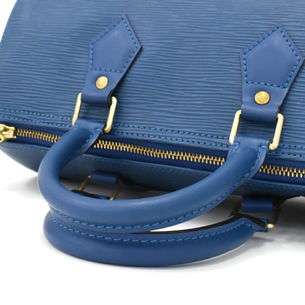 5000009884101295 7 Louis Vuitton Speedy 25 Handbag Epi Leather Toledo Blue