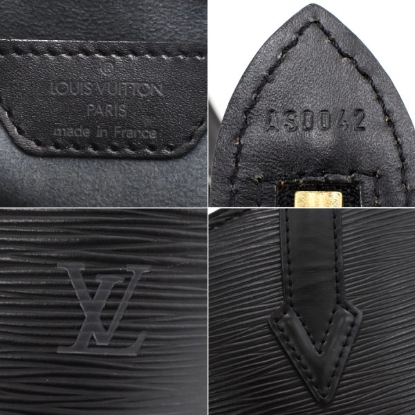 5000009884101339 9 Louis Vuitton Saint Jacques Handbag Epi Leather Noir Black