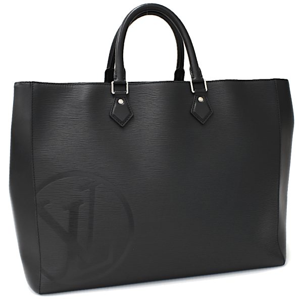 5000009884101360 1 Louis Vuitton Grand Sac Tote Bag LV Circle Epi Leather Black