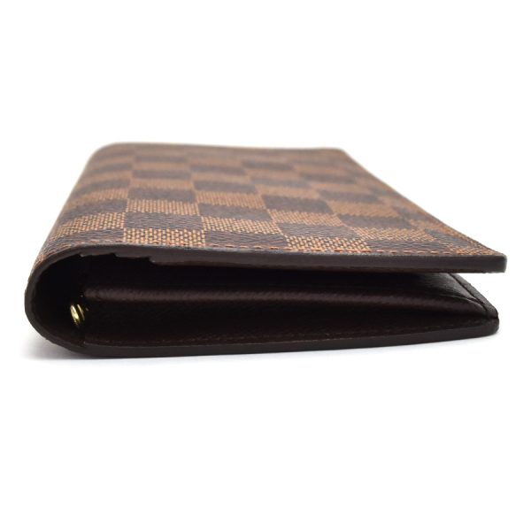 5000009884101361 2 Louis Vuitton Portefeuille Brazza Wallet Damier Canvas Leather Brown