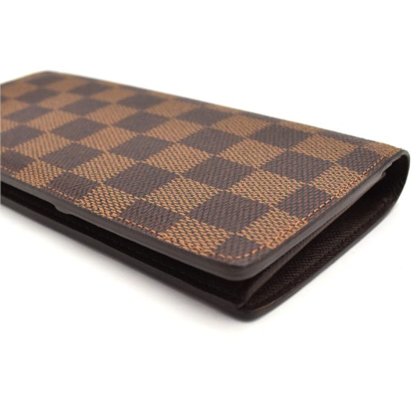 5000009884101361 6 Louis Vuitton Portefeuille Brazza Wallet Damier Canvas Leather Brown