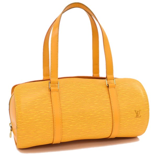 5000009884101380 1 LOUIS VUITTON Soufflot Shoulder M52229 Epi Tassili Yellow