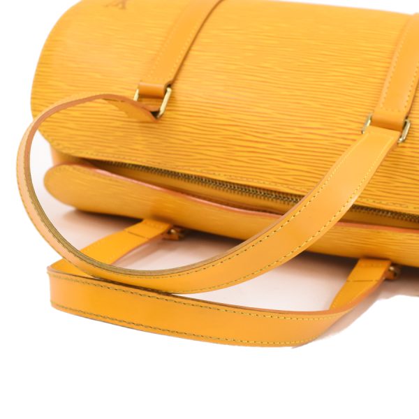 5000009884101380 7 LOUIS VUITTON Soufflot Shoulder M52229 Epi Tassili Yellow