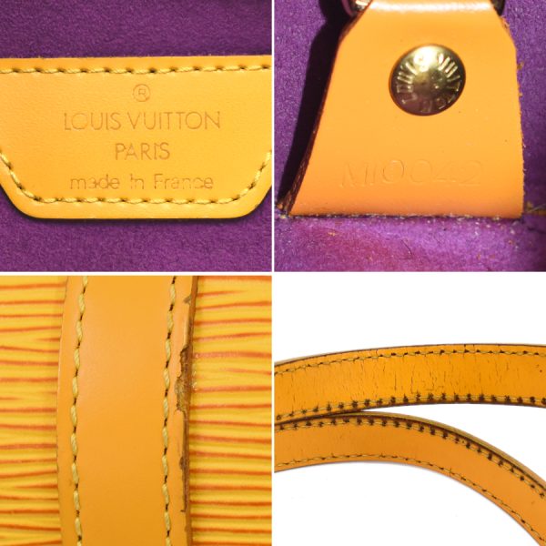 5000009884101380 9 LOUIS VUITTON Soufflot Shoulder M52229 Epi Tassili Yellow