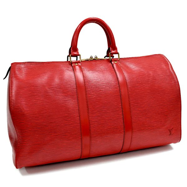 5000009884101390 1 Louis Vuitton Keepall 45 Boston Bag Travel Epi Castilian Red