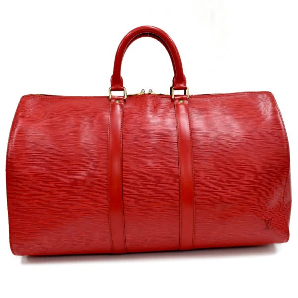 5000009884101390 3 Louis Vuitton Keepall 45 Boston Bag Travel Epi Castilian Red