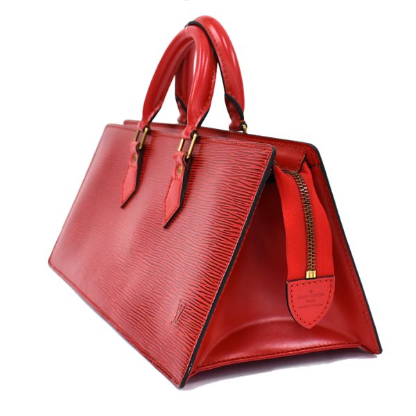 5000009884101407 2 Louis Vuitton Sac Triangle Handbag Epi Castilian Red