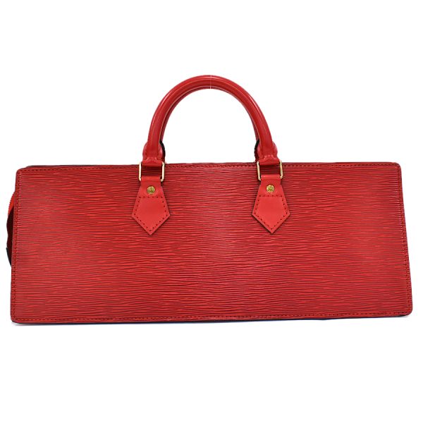 5000009884101407 3 Louis Vuitton Sac Triangle Handbag Epi Castilian Red