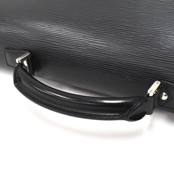 5000009884101430 6 Louis Vuitton Laguito Briefcase Epi Leather Black